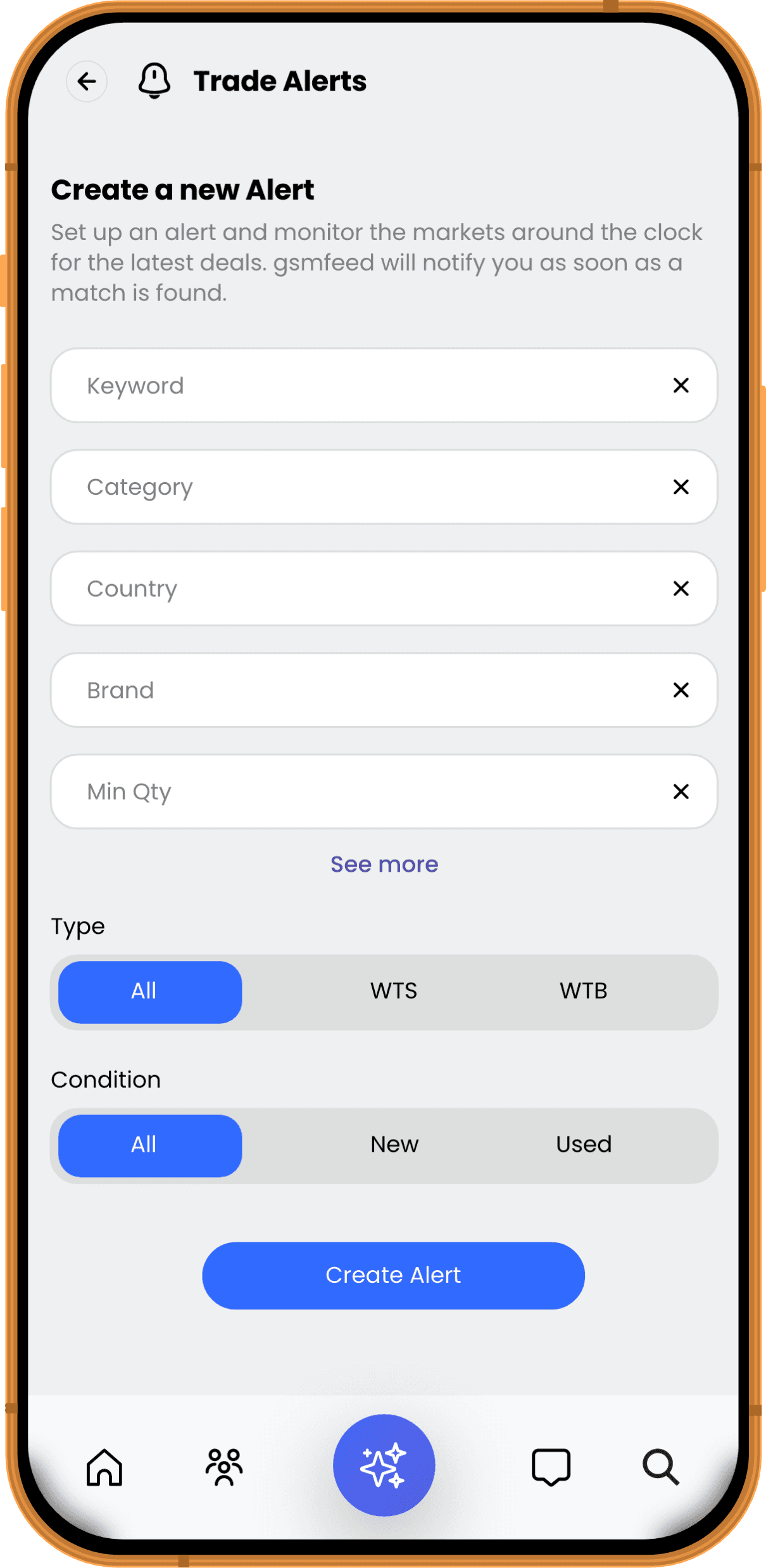 gsmfeed — Trade Alerts